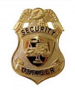 SECURITY GUARD Metal Badge